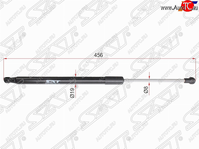 799 р. Упор крышки багажника SAT  Mazda CX-9  TB (2007-2015) дорестайлинг, 1-ый рестайлинг, 2-ой рестайлинг  с доставкой в г. Москва