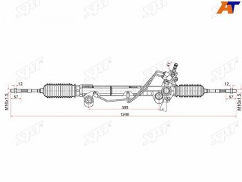 13 999 р. Рейка рулевая LHD SAT  Toyota Land Cruiser Prado  J150 (2009-2024) дорестайлинг, 1-ый рестайлинг, 2-ой рестайлинг, 3-ий рестайлинг  с доставкой в г. Москва. Увеличить фотографию 1