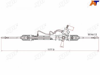 12 499 р. Рейка рулевая LHD SAT  Toyota Corolla  E100 (1991-2002) седан, универсал  с доставкой в г. Москва. Увеличить фотографию 1