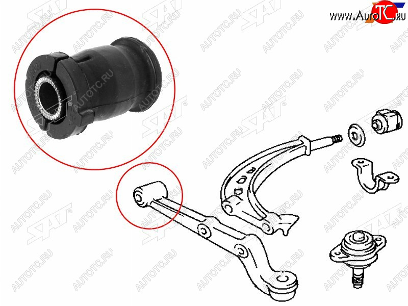 479 р. Сайлентблок переднего рычага FR SAT  Toyota Estima Emina  XR10, XR20 - Estima Lucida  XR10,20  с доставкой в г. Москва