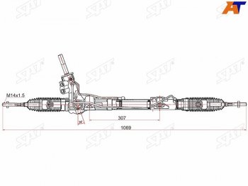 Рейка рулевая LHD SAT Renault Kaptur рестайлинг (2020-2025)