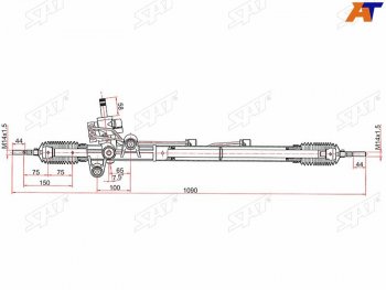 Рейка рулевая 2,4 LHD SAT Honda Accord CV (2019-2022)