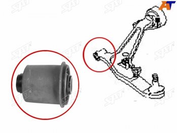 379 р. Сайлентблок переднего нижнего рычага FR SAT  Nissan Wingroad  2 Y11 (1999-2005) дорестайлинг универсал, рестайлинг универсал  с доставкой в г. Москва. Увеличить фотографию 3