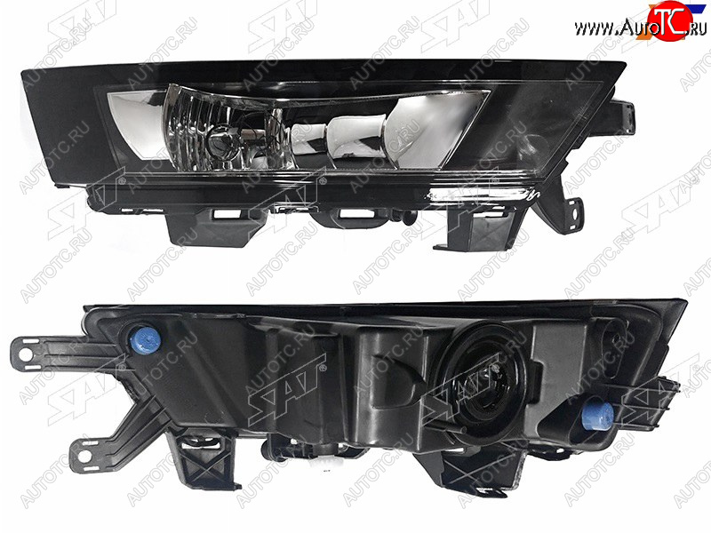 2 369 р. Правая противотуманная фара SAT  Skoda Rapid  NH3 (2017-2020) рестайлинг лифтбэк  с доставкой в г. Москва