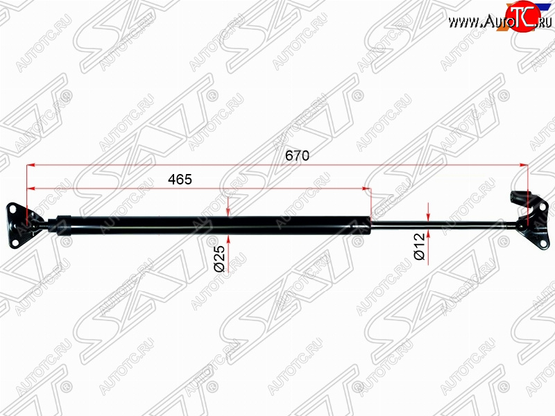 1 099 р. Правый упор крышки багажника (низкая крыша) SAT Toyota Hiace H200 минивэн (Япония) дорестайлинг  (2004-2007)  с доставкой в г. Москва