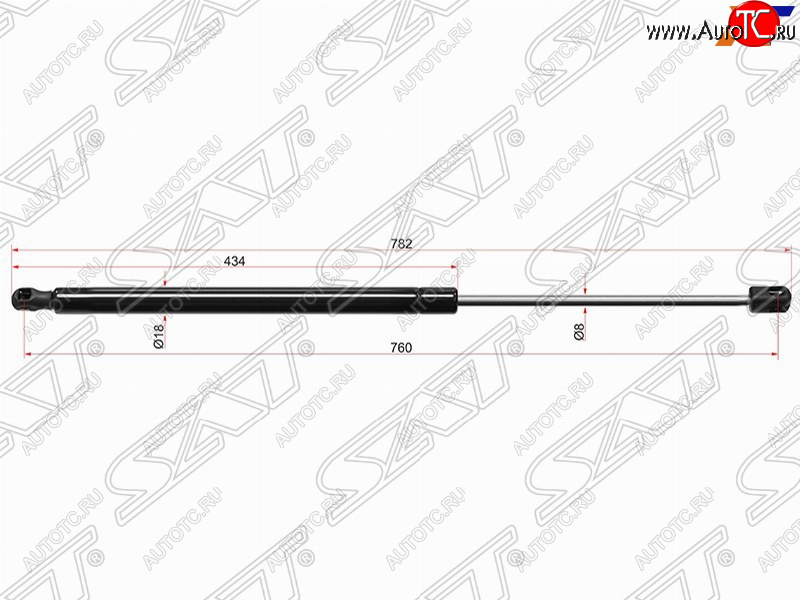 799 р. Упор капота SAT  Audi A4  B8 - A5 ( 8T,  F5)  с доставкой в г. Москва