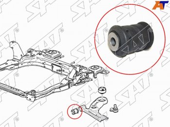 359 р. Сайлентблок рычага передний FR SAT  Chevrolet Aveo  T300 (2011-2015), Chevrolet Cobalt (2011-2019), Ravon R4 (2016-2020)  с доставкой в г. Москва. Увеличить фотографию 1