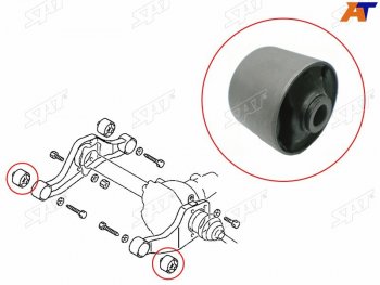 369 р. Сайлентблок подушки переднего дифференциала FR SAT  Mitsubishi Delica  4 - Pajero ( 3 V70,  3 V60,  4 V90,  4 V80)  с доставкой в г. Москва. Увеличить фотографию 1