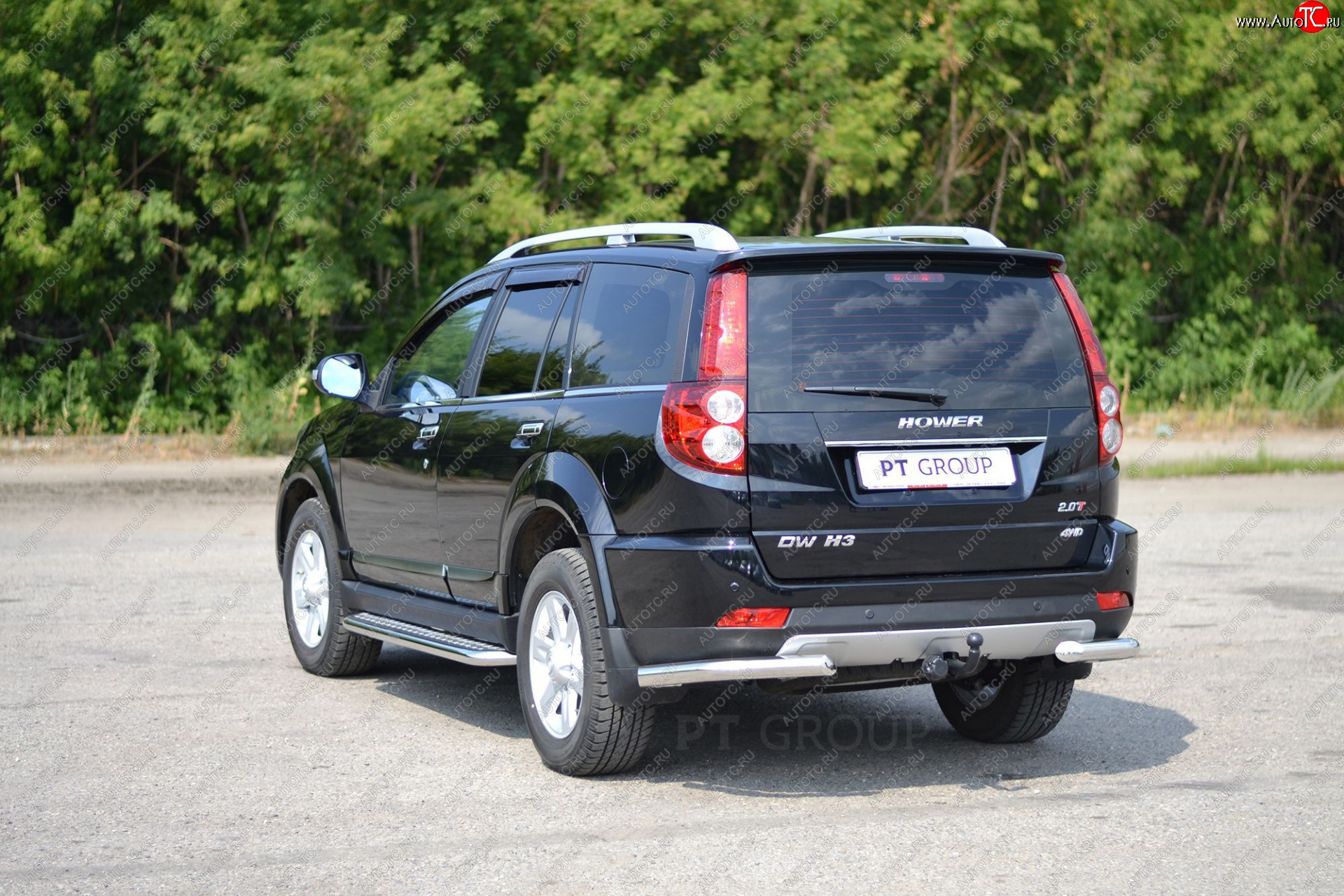 15 849 р. Защита заднего бампера (уголки d63 мм) Petroil Tuning Great Wall Hover H3 (2017-2025) (нержавейка полированна)  с доставкой в г. Москва