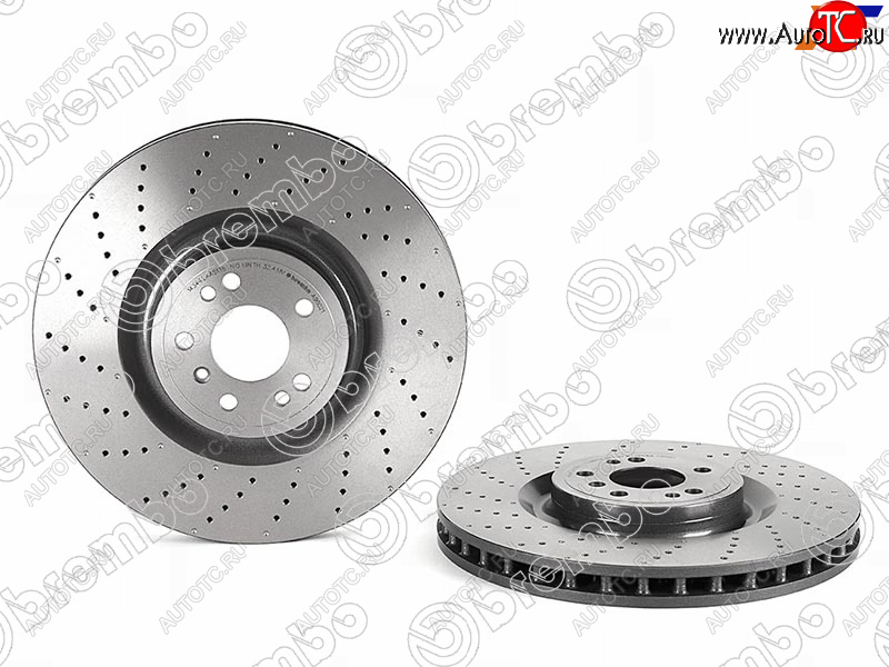 12 199 р. Диск тормозной передний Ø 375mm BREMBO Mercedes-Benz ML class W166 (2011-2015)  с доставкой в г. Москва