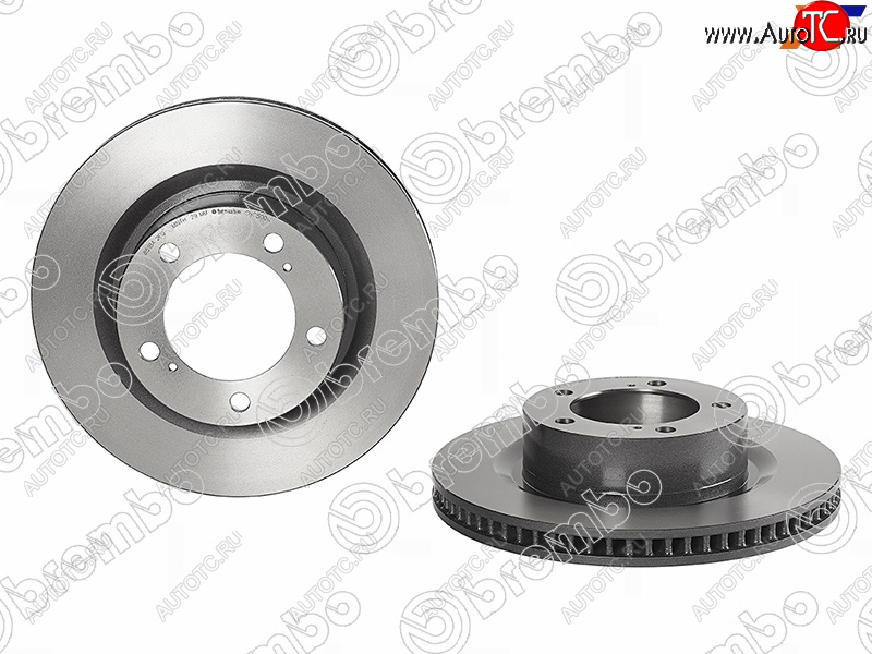 11 599 р. Диск тормозной передний Ø328 BREMBO Toyota Land Cruiser 200 2-ой рестайлинг (2015-2021)  с доставкой в г. Москва