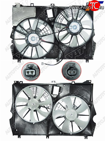 13 599 р. Диффузор радиатора в сборе SAT Lexus RX350 AL20 дорестайлинг (2015-2019)  с доставкой в г. Москва