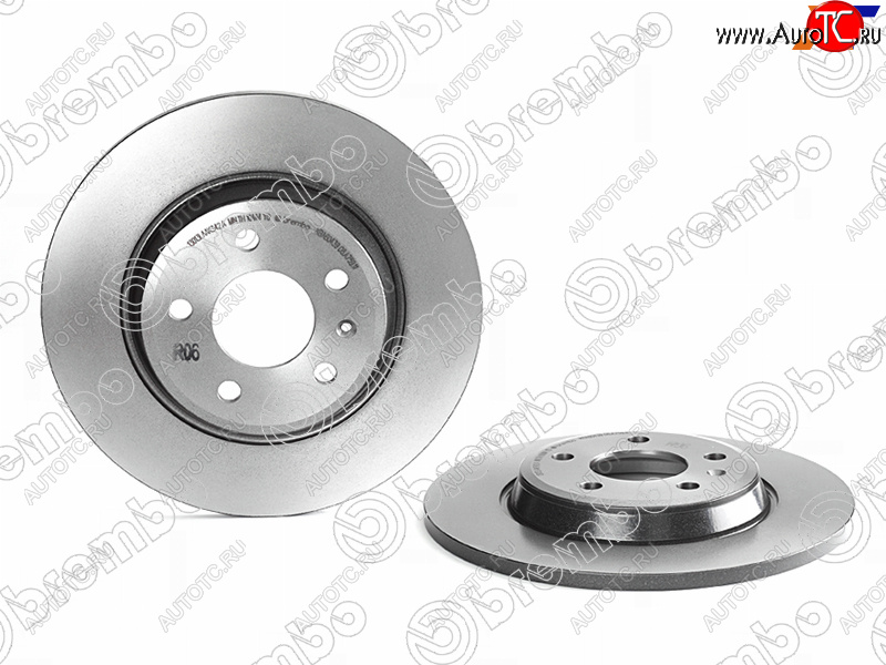 11 599 р. Задний тормозной диск BREMBO Audi A6 C7 дорестайлинг, седан (2010-2014)  с доставкой в г. Москва