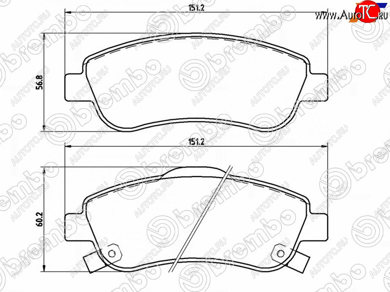 4 999 р. Колодки тормозные передние FL-FR SAT Honda CR-V RE1,RE2,RE3,RE4,RE5,RE7 дорестайлинг (2007-2010)  с доставкой в г. Москва