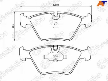 Колодки тормозные передние FL-FR SAT BMW Z4 E85 (2002-2008)