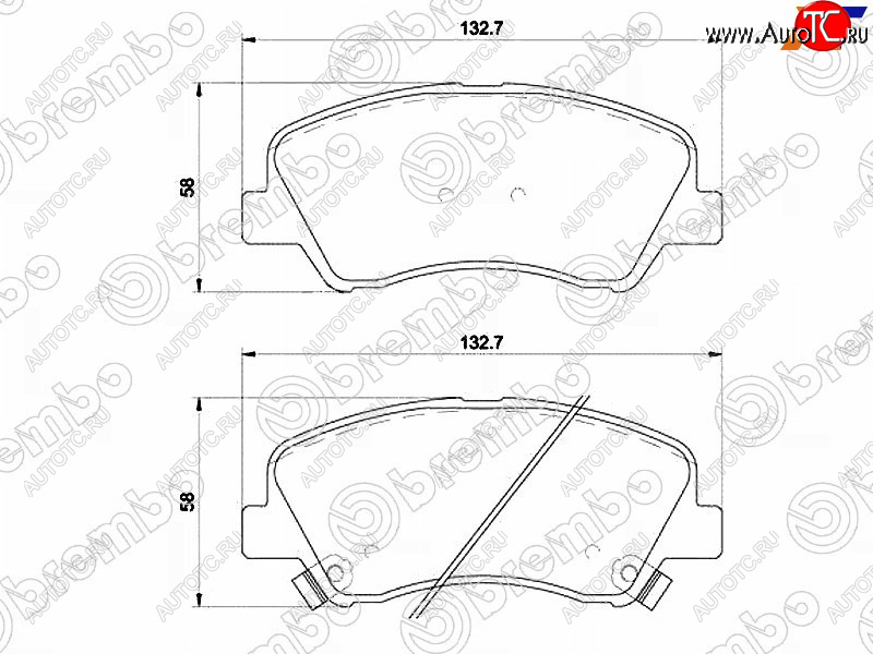 4 379 р. Колодки тормозные передние FR-FL SAT  Hyundai Creta SU (2020-2022)  с доставкой в г. Москва