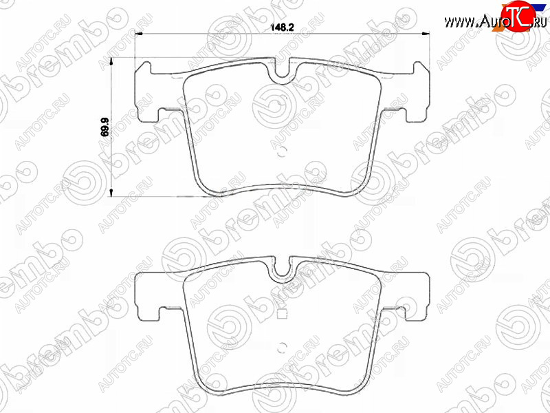 4 749 р. Колодки тормозные передние FL-FR SAT BMW 4 серия F32 купе дорестайлинг (2013-2017)  с доставкой в г. Москва