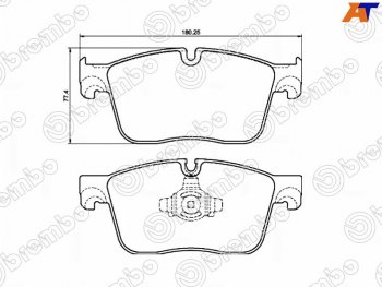 9 999 р. Колодки тормозные перед FL-FR SAT  Jaguar F-Pace  X761 (2015-2022), Land Rover Range Rover Velar  1 L560 (2017-2025)  с доставкой в г. Москва. Увеличить фотографию 1