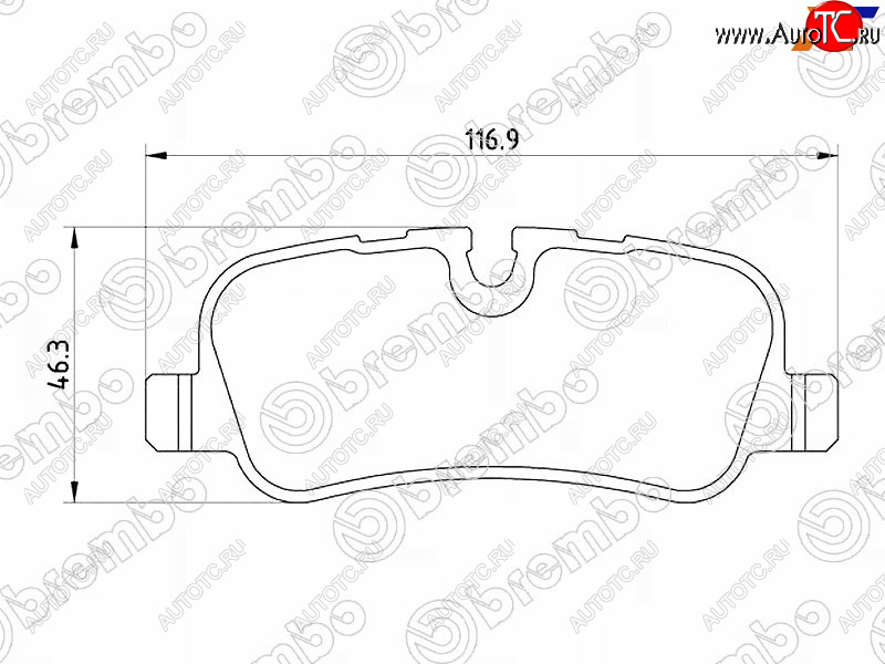 3 299 р. Колодки тормозные задние RH-LH SAT  Land Rover Discovery ( 3 L319,  4 L319) - Range Rover Sport  1 L320  с доставкой в г. Москва