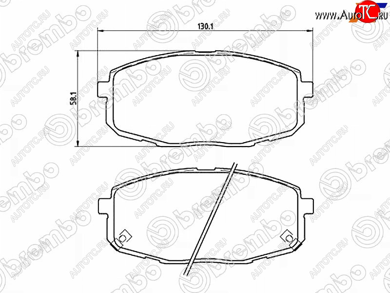 3 279 р. Колодки тормозные передние FL-FR SAT Hyundai I30 FD универсал рестайлинг (2010-2012)  с доставкой в г. Москва