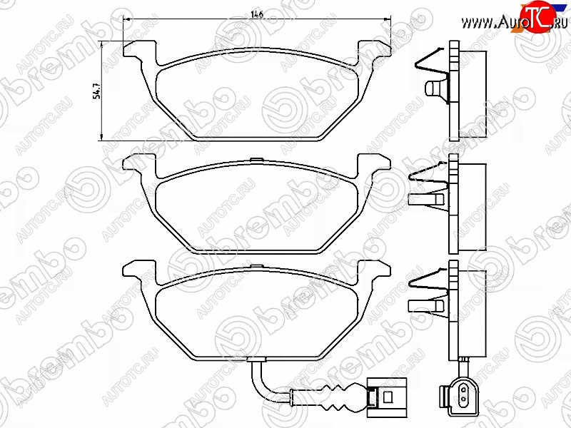 2 579 р. Колодки тормозные FR SAT   Audi A1 (8X1 хэтчбэк 3 дв.,  8XA хэтчбэк 5 дв.,  GB хэтчбэк 5 дв.), Skoda Fabia (Mk2,  Mk3), Volkswagen Polo (5)  с доставкой в г. Москва