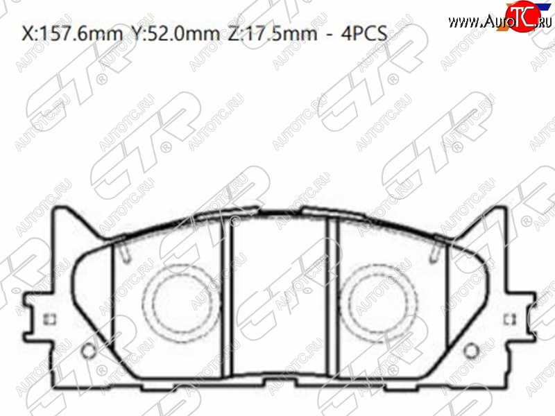 2 289 р. Колодки тормозные передние FL-FR SAT Toyota Camry XV50 дорестайлинг (2011-2014)  с доставкой в г. Москва