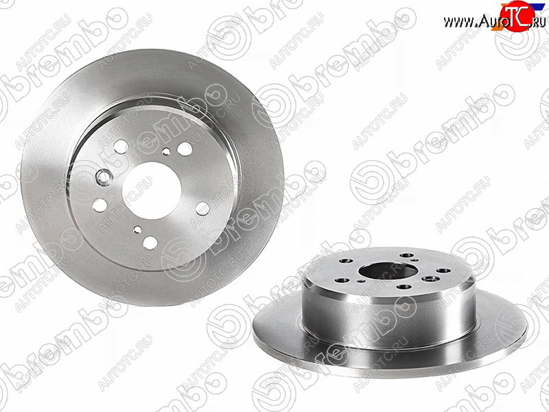 3 989 р.  Диск тормозной задний Ø290 BREMBO  Toyota Camry ( XV30,  XV40,  XV50) - Harrier  XU10  с доставкой в г. Москва