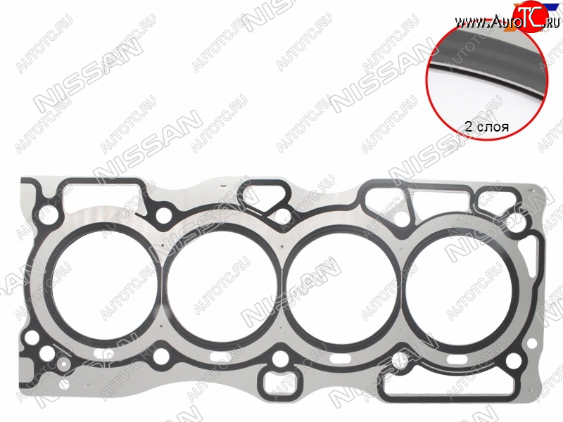 3 799 р. Прокладка ГБЦ QR25DE RH NISSAN  Nissan Murano  1 Z50 - X-trail  1 T30  с доставкой в г. Москва