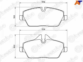 3 399 р. Колодки тормозные передние FL-FR SAT                      BMW 1 серия ( E87,  E82,  E81) (2004-2013) хэтчбэк 5 дв. дорестайлинг, купе 1-ый рестайлинг, хэтчбэк 3 дв. рестайлинг, хэтчбэк 5 дв. рестайлинг, купе 2-ой рестайлинг  с доставкой в г. Москва. Увеличить фотографию 1