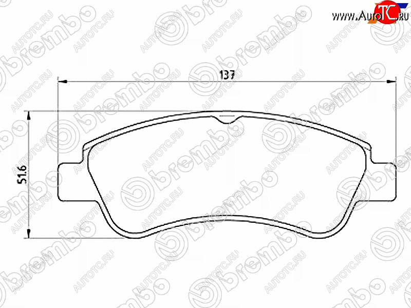 3 299 р. Колодки тормозные передние FL-FR SAT Peugeot Partner B9 1-ый рестайлинг (2012-2015)  с доставкой в г. Москва