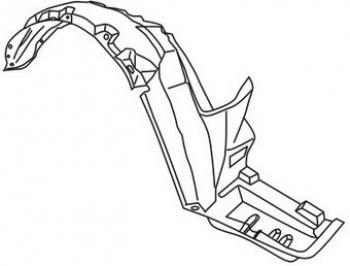 Правый подкрылок передний TYG Honda Accord 5 CD седан рестайлинг (1995-1997)