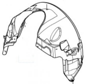 Левый подкрылок передний BODYPARTS Land Rover Freelander 1 (1997-2006)