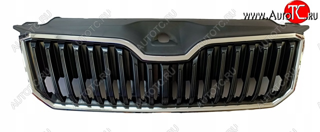 6 249 р. Решетка радиатора (пр-во Китай) BODYPARTS  Skoda Superb ( B8 (3V),  B8 (3V5)) (2015-2019) лифтбэк дорестайлинг, универсал дорестайлинг (молдинг хром)  с доставкой в г. Москва