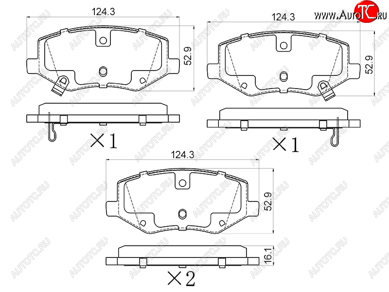 979 р. Колодки тормозные передние FR-FL SAT   JAC S3 - S5  с доставкой в г. Москва