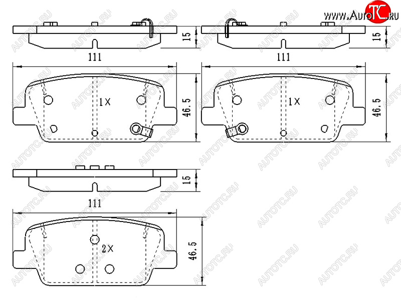 929 р. Колодки тормозные задние RH-LH SAT  Hyundai Palisade  LX2 - Santa Fe ( DM,  TM)  с доставкой в г. Москва