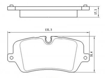 Копируемое: Колодки тормозные задние LH-RH SAT Land Rover Discovery 5 L462 (2016-2025)