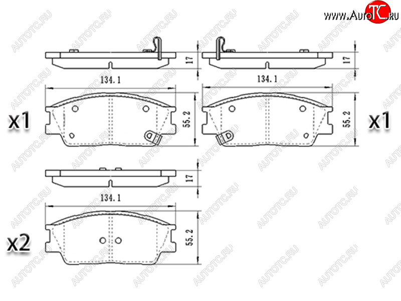 1 189 р. Колодки тормозные передние FR-FL SAT   Hyundai Creta  SU (2020-2022), KIA Soul  SK3 (2018-2022)  с доставкой в г. Москва