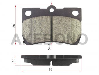 Колодки тормозные зад LH-RH SAT Lexus GS300 S190 дорестайлинг (2005-2006)