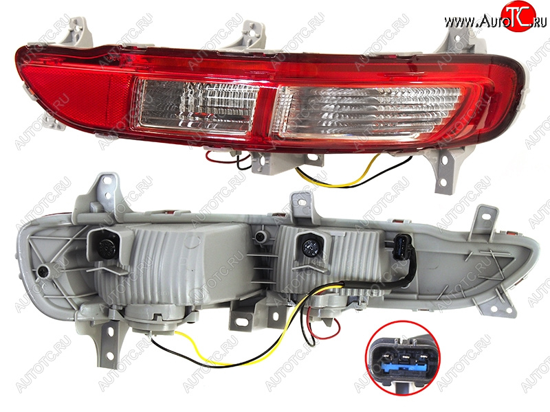 3 189 р. Правый фонарь в задний бампер SAT  KIA Sportage  4 QL (2016-2018) дорестайлинг  с доставкой в г. Москва