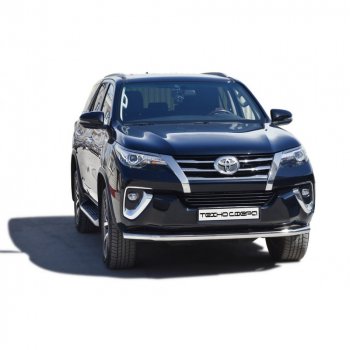 Защита переда труба крашенная d63.5, Техно сфера Toyota Fortuner AN160 дорестайлинг (2015-2020)