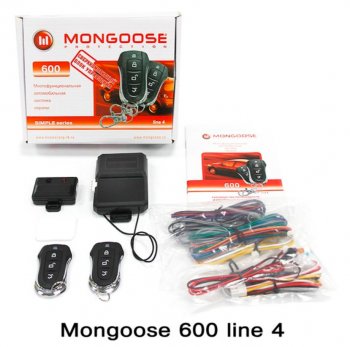 Автосигнализация Mongoose 600 line 4 Peugeot 206 хэтчбэк 5 дв. 2AC дорестайлинг (1998-2003)