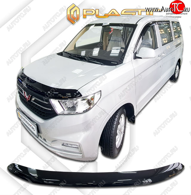 1 839 р. Дефлектор капота (рынок Китая) CA-Plastic  Wuling Hongguang V (2019-2023) (Classic черный)  с доставкой в г. Москва