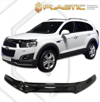 Дефлектор капота (exclusive) CA-Plastic Chevrolet (Шевролет) Captiva (Каптива) (2011-2013) 1-ый рестайлинг