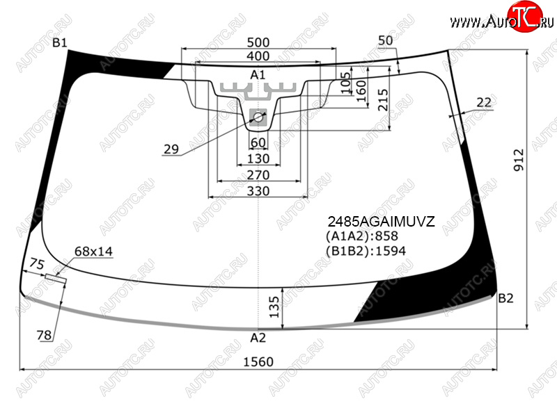 29 499 р. Стекло лобовое (Датчик дождя Проекция Молдинг) FUYAO BMW 5 серия G30 дорестайлинг, седан (2016-2020)  с доставкой в г. Москва