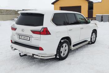 28 999 р. ТСУ PT GROUP тип AV с НЕРЖ накладкой TOYOTA LC 200 2007- LEXUS LX 2016-2021, Toyota Land Cruiser 200 2-ой рестайлинг (2015-2021)  с доставкой в г. Москва. Увеличить фотографию 5