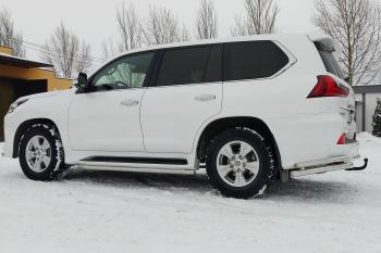 28 999 р. ТСУ PT GROUP тип AV с НЕРЖ накладкой TOYOTA LC 200 2007- LEXUS LX 2016-2021, Toyota Land Cruiser 200 2-ой рестайлинг (2015-2021)  с доставкой в г. Москва. Увеличить фотографию 9