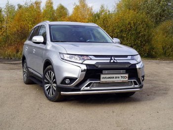 Рамка гос. номера ТСС Тюнинг Mitsubishi Outlander GF 3-ий рестайлинг (2018-2022) ()