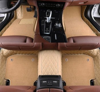 13 249 р. Ковры ( кожа+текстиль) Автопилот  Volvo XC90  L (2015-2025) дорестайлинг, рестайлинг (бежевый)  с доставкой в г. Москва. Увеличить фотографию 1