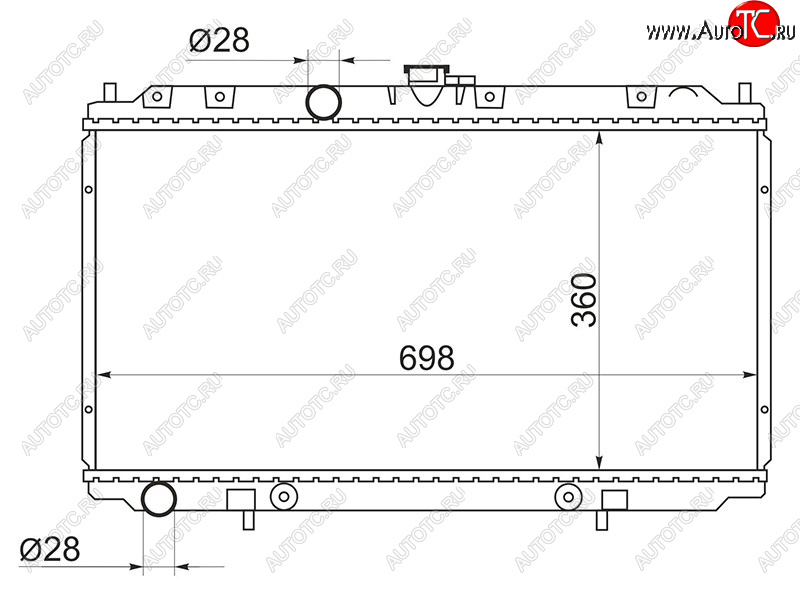 5 299 р. Радиатор SAT  Nissan Bluebird Sylphy  седан - Primera ( 3 седан,  3 универсал)  с доставкой в г. Москва