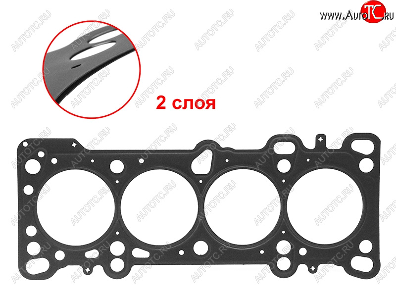 1 079 р. Прокладка ГБЦ S6D 1,6 металл DYG  KIA Rio  1 DC - Spectra  с доставкой в г. Москва